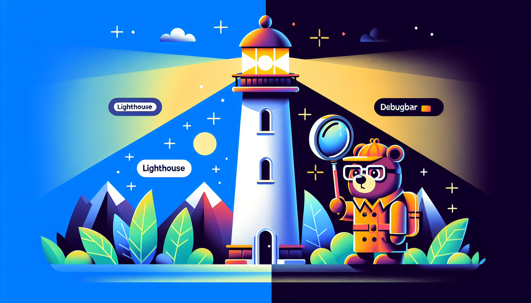 כלים לבחינת ביצועי אתר האינטרנט Lighthouse לעומת DebugBear